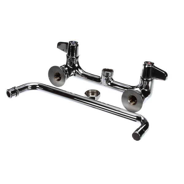 Faucet, Wall Mount, 8 Centers, 12 Swing Nozzle